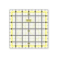Liquidraw Square Quilting Ruler, Acrylic Square Template Fabric, Imperial 6"x 6"