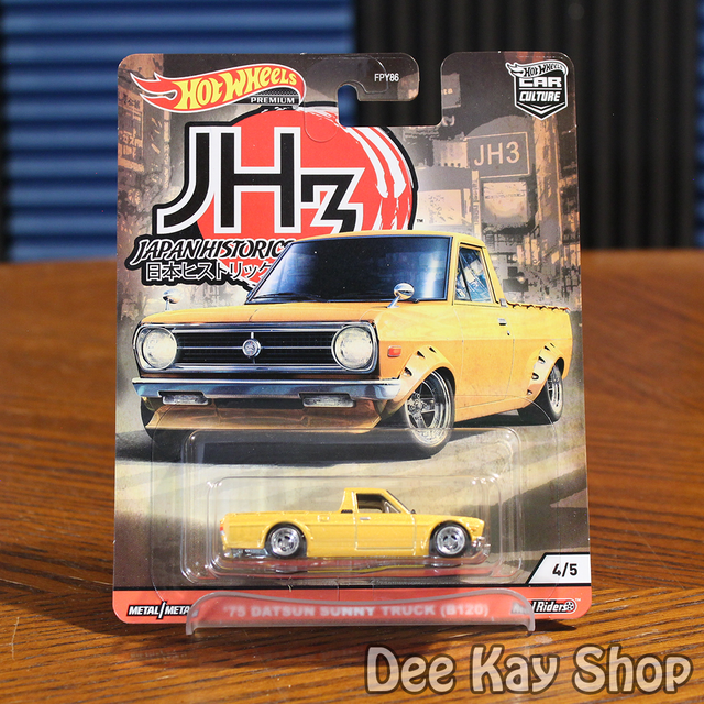 Datsun Sunny Hot Wheels 1975 '75 Datsun Sunny Truck B120 RR Japan Historics 3 Hot Wheels