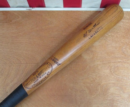 Vintage 1960s Louisville Slugger Baseball Bat Ed Mathews 34" Lafayette College - Picture 4 of 13