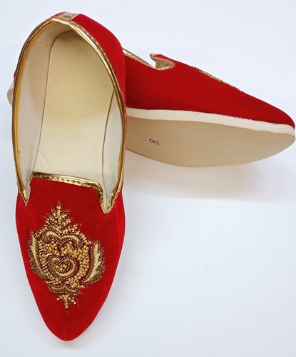 Scarpe Da Uomo Indiano sposo scarpe Khussa Mocassini Scarpe a Punta | eBay