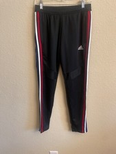 Women s Adidas Black and Red Sweatpants Tapered Fit