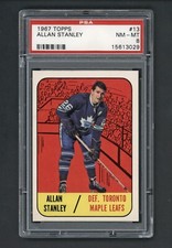 1967 TOPPS #13 ALLAN STANLEY PSA 8 NEAR MINT-MINT