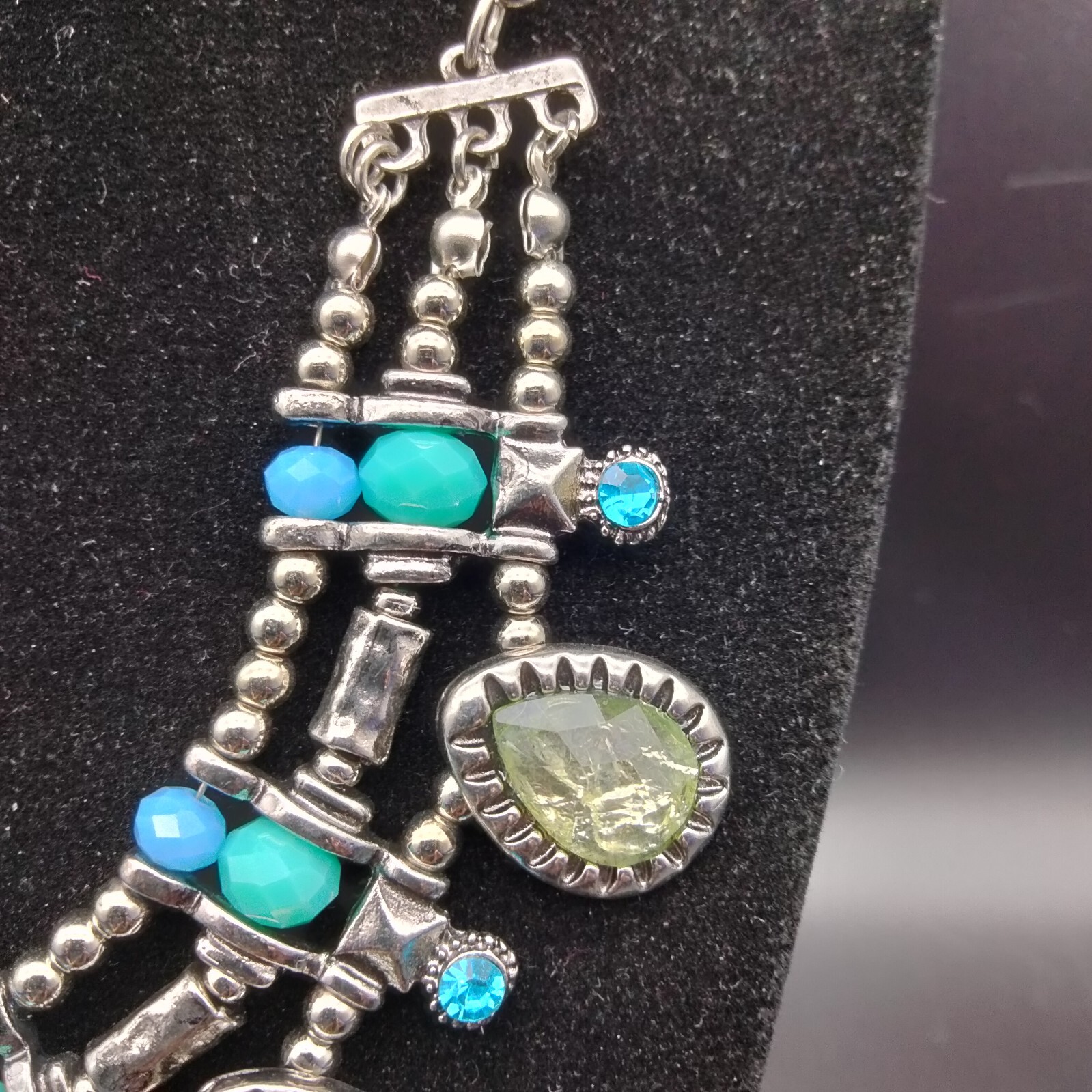 Ruby Rd Chunky Funky Rhinestone Statement Necklac… - image 2