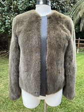 Etro Mink Fur Green Jacket Coat Collector's Piece! Size 42 9k Originally