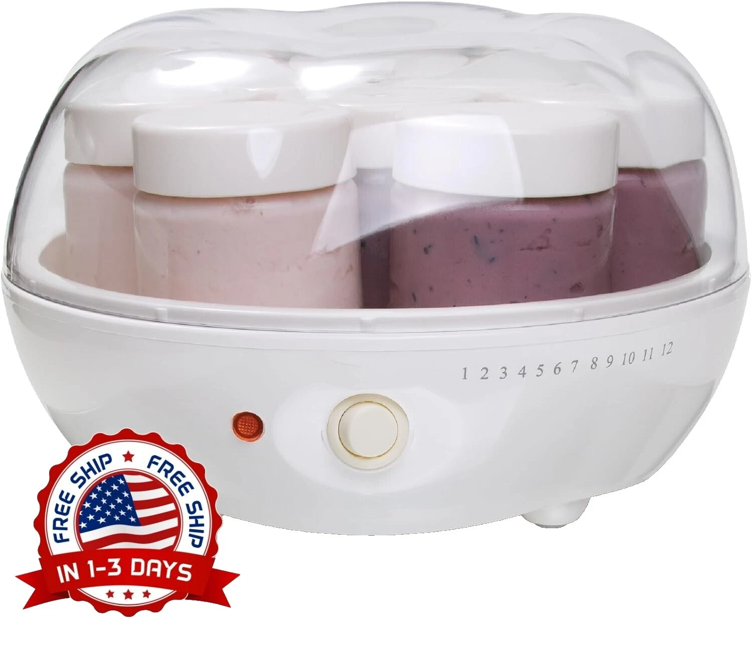 White Yogurt Makers 1 Cups