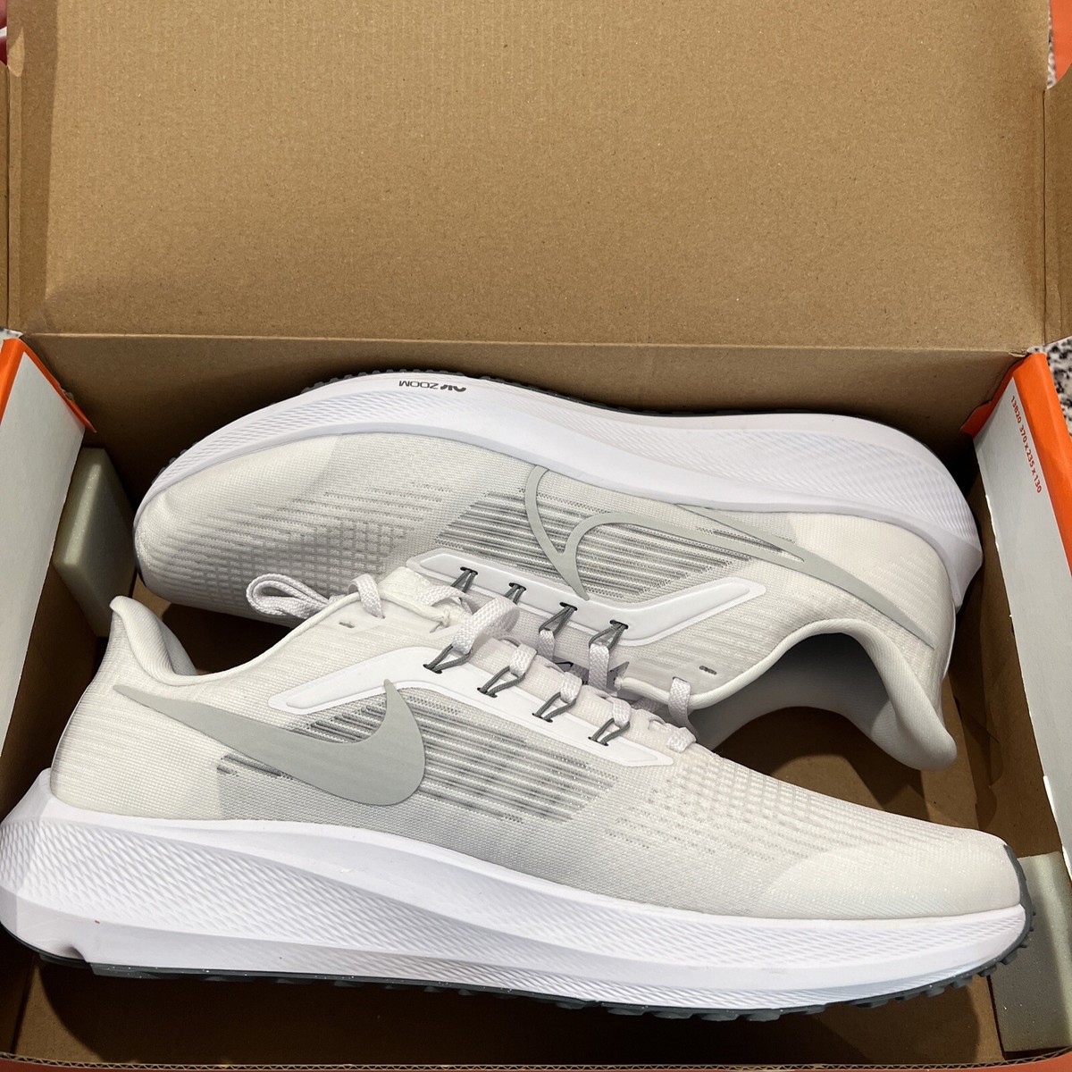 Mens Size 14 Nike Air Zoom Pegasus 39 White Running Shoes 2022