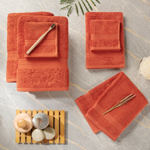 Combed Cotton Bath Towels Set, Soft & Absorbent Bathroom Towels, Quick Dry - Picture 62 of 84