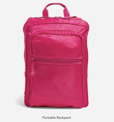 vera bradley packable backpack