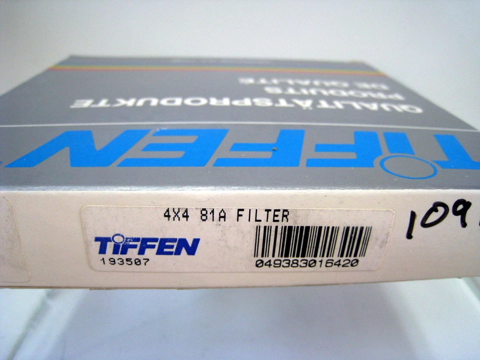 Tiffen 4x4" 81A Light Balancing Filter - Less 200K to Convert 3400 to 3200K - Image 2 of 4