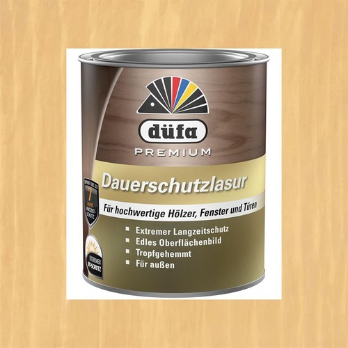 Düfa Premium Wetterschutzfarbe DUNKELBRAUN 750 ml Holzfarbe Dauerschutzfarbe Holzlack