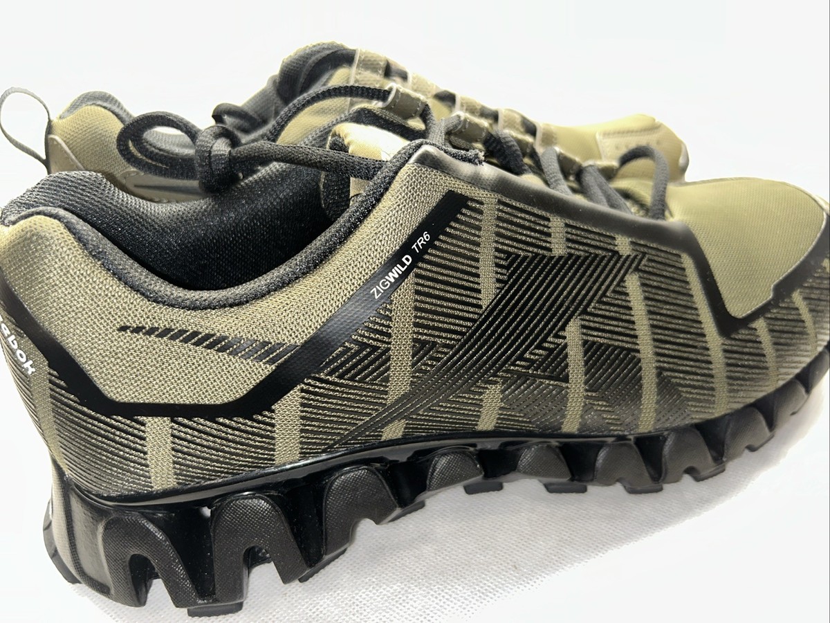 Reebok ZigWild Trail Men's Sneakers Shoes Army Green/Grey New US Size