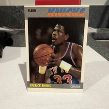Fleer 1987-88 Patrick Ewing #37 New York Knicks NBA Basketball Base Set Card