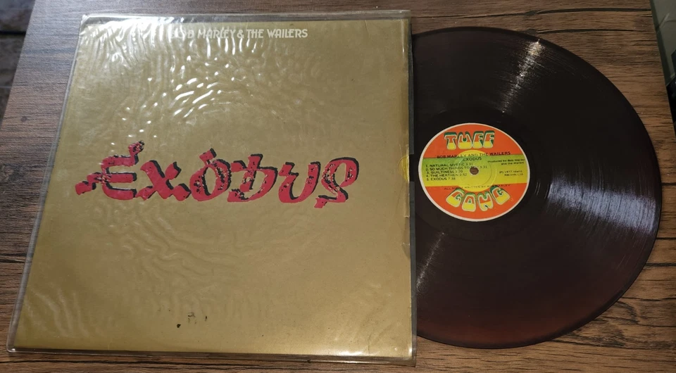 ROOTS REGGAE LP TUFF GONG LABEL BOB MARLEY " EXODUS" BROWN VINYL mp3 - Image 2 of 3