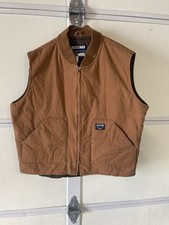 Vintage 2003 Walls Vest Mens XL Blizzard Pruf Canvas Full Zip Insulated Workwear