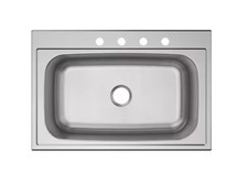Elkay Parkway 33 in. Drop-in Single Bowl 20-Gauge Stainless Steel Kitchen Sink