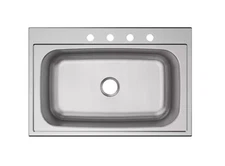 Elkay Parkway 33 in. Drop-in Single Bowl 20-Gauge Stainless Steel Kitchen Sink