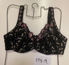 NUANCE Black Underwired Bra 40E (fp8-19)