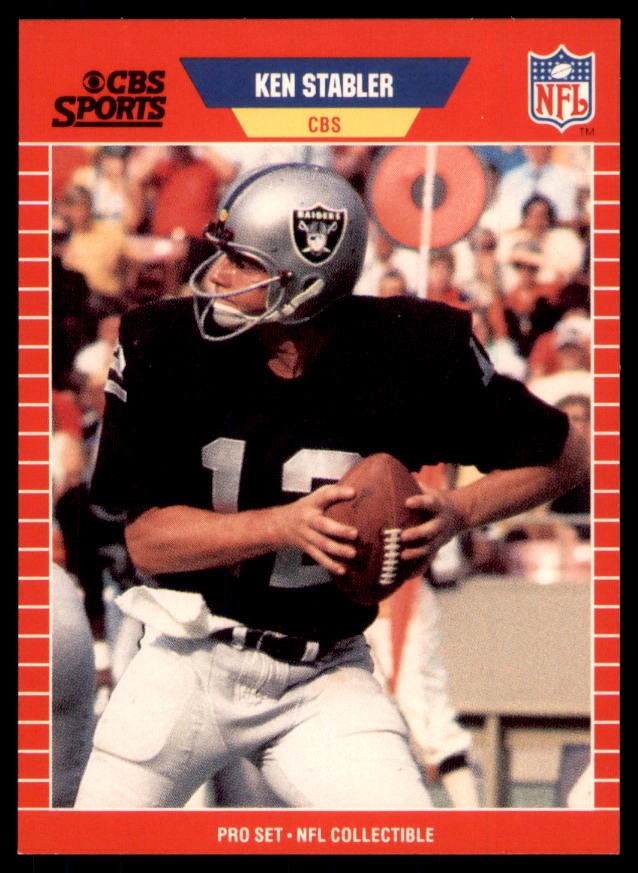 1989 Pro Set #18 Ken Stabler Announcer Collectibles