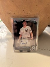 2025 Bowman Chrome #CPA-CSC Cam Schlittler Prospects Auto /499 🔥🔥 SSP 