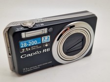 VGC Ricoh Caplio R6 7.2MP Black Digital Camera DAMAGED LCD