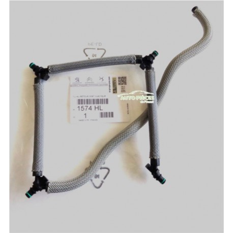 Tuyau retour injecteur 2.0 HDi résout les fuites de gazole Citroën 1574HL d'origine
