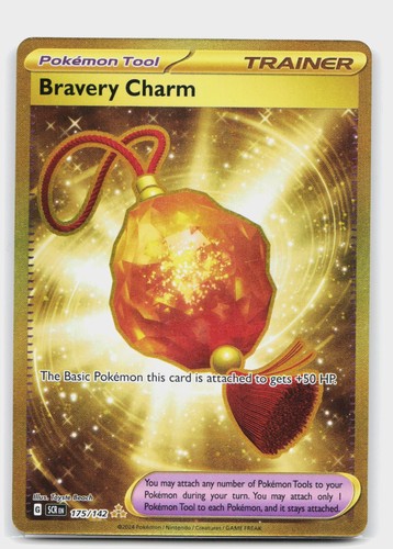 Bravery Charm Holofoil Stellar Crown 175/142 Pokemon Near Mint