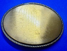 Vintage Gold Tone Oval Belt Buckle for your Craft or Project by W Western Wear