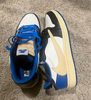 Travis Scott x Fragment Air Jordan 1 Low OG SP   Used   Authentic   Size 10