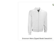 EMSMORN MENS ZIPPED BOWLS SWEATSHIRT