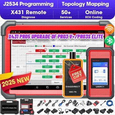 2025 LAUNCH X431 PRO 5 PAD V+ Car Diagnostic Scanner Tool Programming Key Coding