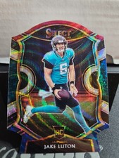 2020 Panini Select #98 Jake Luton Tri-Color Prizm Die Cut RC