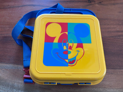 Disney Tupperware Micky Mouse Maus Lunchbox Brottdose PopArt Design aus den '90