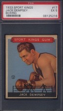 1933 Goudey Sport Kings #17 Jack Dempsey Boxing PSA 5