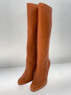 Bottes longues Christian Louboutin EU:35,5 US:5,5 cuir marron camel - Photo 1/4
