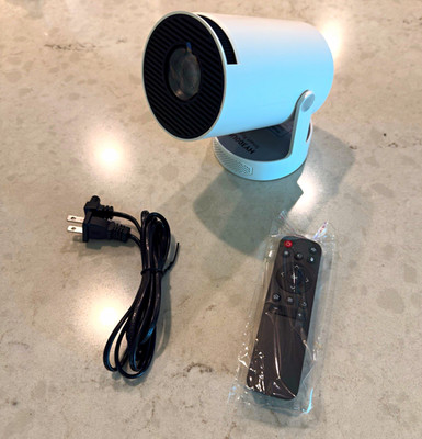 HY300 LCD Portable Projector 720p/1080p 200 ANSI Short Throw HDMI USB White