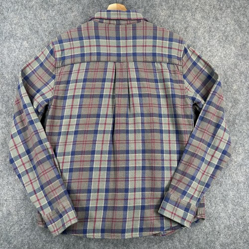 Marine Layer Shirt Mens Small Blue Plaid Button Down Long Sleeve Selvage - Picture 13 of 15