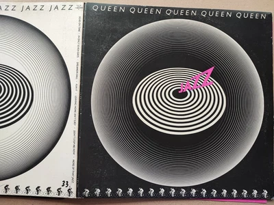 QUEEN - JAZZ - 1st Press UK 1978 + POSTER Mannequins Cyclistes - Embossed / EX - Photo 1/4