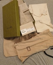 Gucci grüner leerer Schuhkarton und Staubbeutel 14,5" x 8,25" x 5,25"