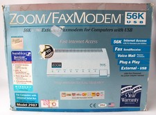 VINTAGE 1999 ZOOM FAX MODEM 56K USB MODEL 2987 FAST INTERNET ACCESS USA NEW 