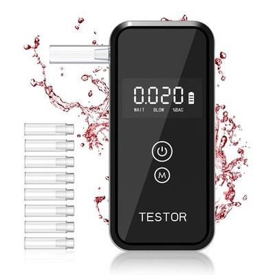 Digitaler Handalkoholdetektor, Alkoholtester, Atemalkoholtester mit 8 Munds7349
