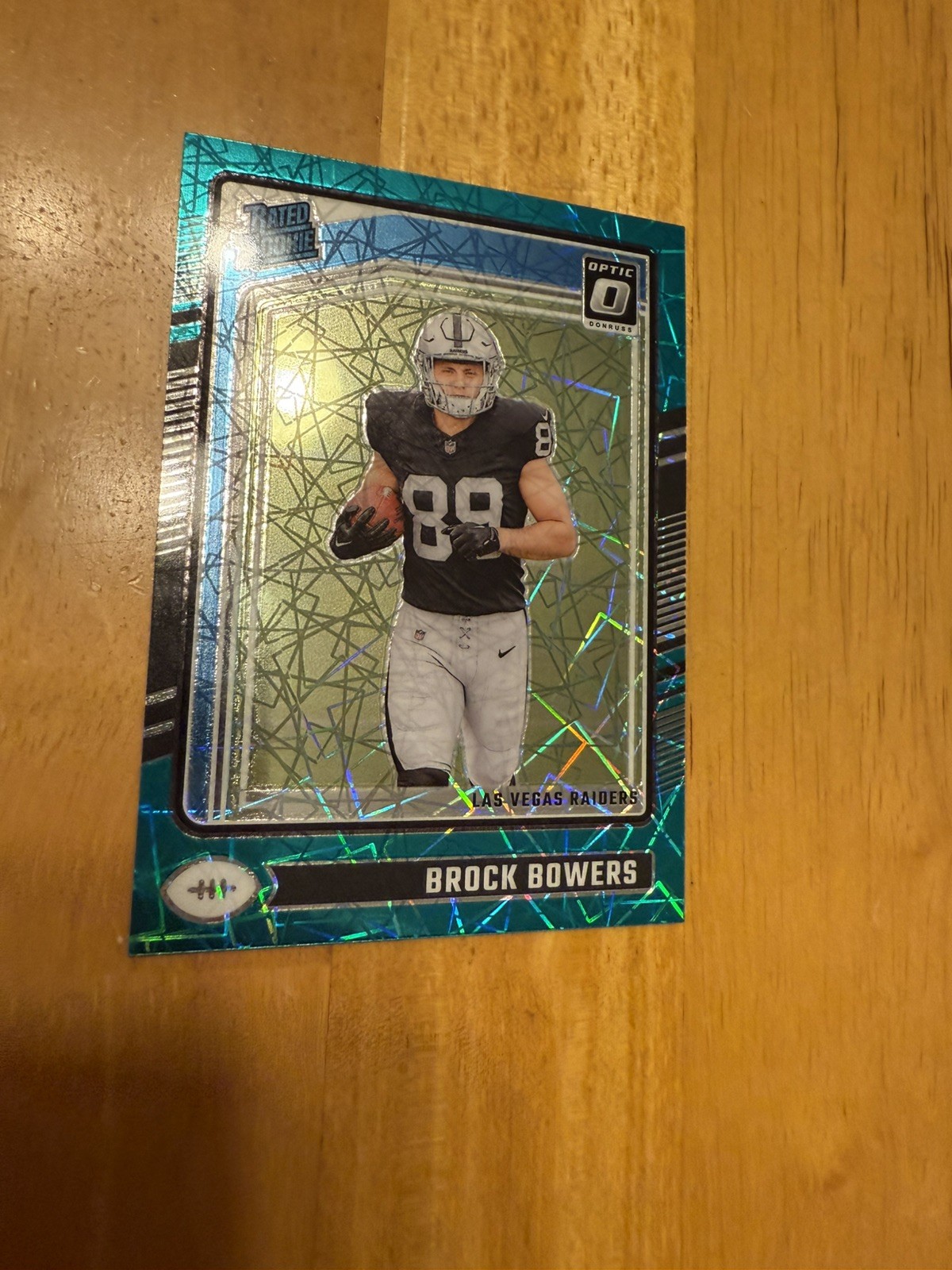 2024 Donruss Optic Brock Bowers Rated Rookie #215 TEAL Velocity SSP RC RARE 🔥