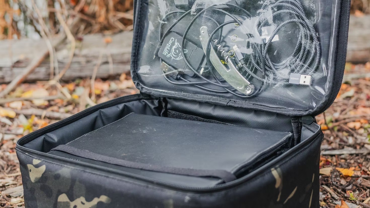 Carp Life Eclipse Camo XL Bits / Tech Pouch - Fishing Camping Outdoor