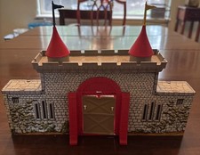 Vintage Marx Robin Hood 4719 Playset Wall Gate Keep of Castle 2
