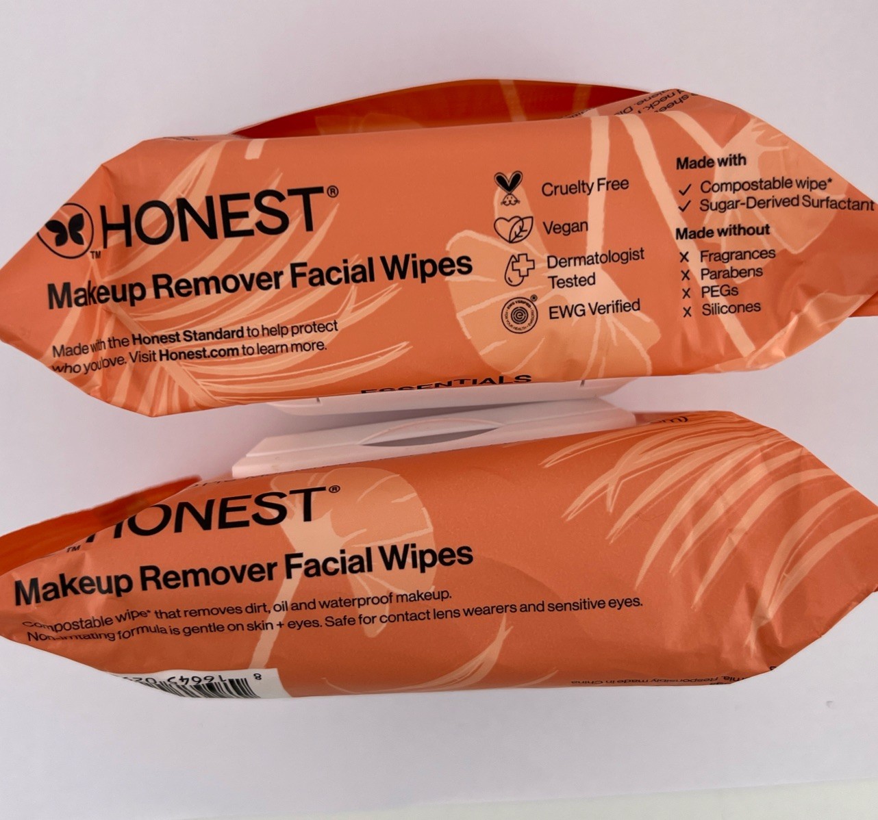 Honest Fragrance-Free Cleansing Makeup Remover Facial Wipes 30ct, 2pk = 60 wipes