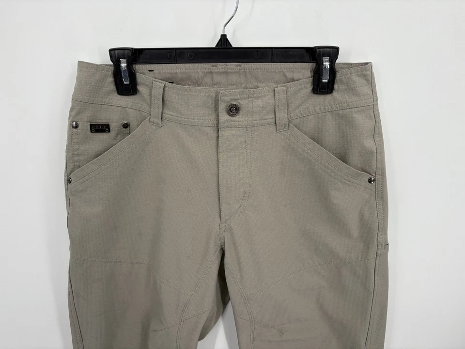 Pantalones para hombre Kuhl Sillencer Rogue 32x32 beige caqui senderismo al aire libre ripstop elásticos Foto 2 de 4