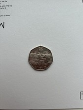 2011 UK London Olympics Aquatics 50p – Circulated UK 50p Coin (Swimmer Design)