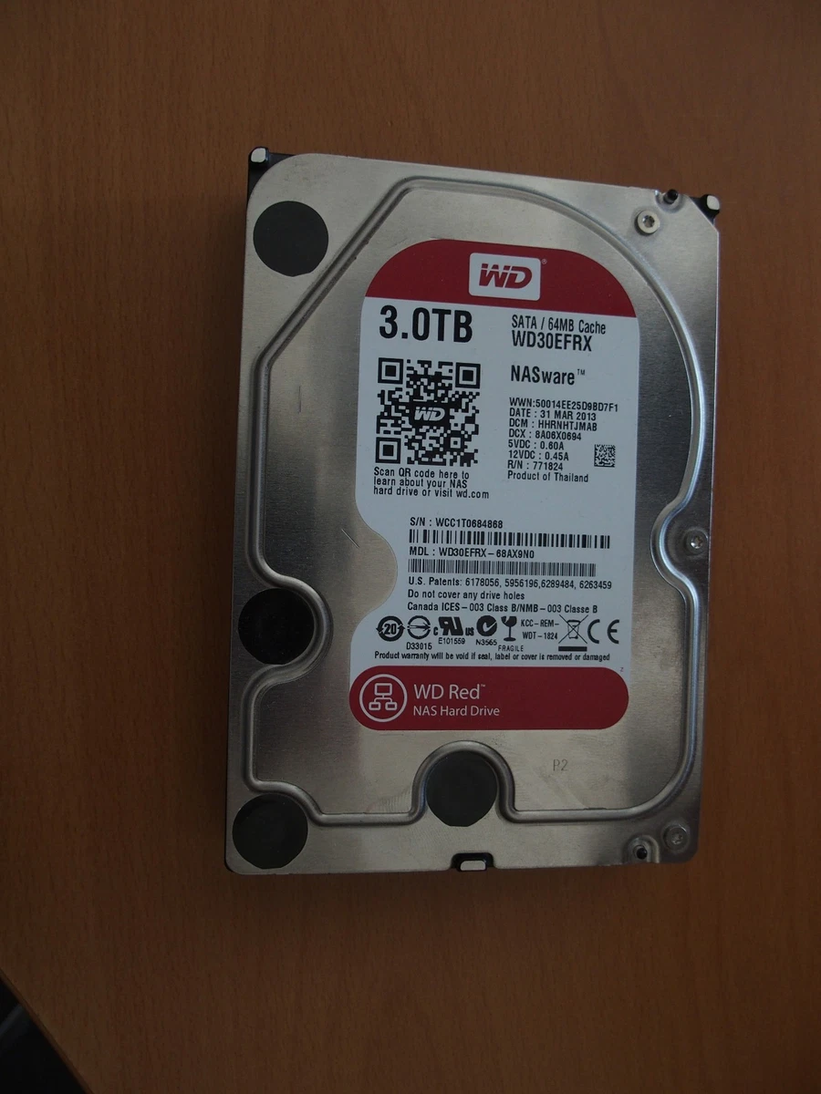 Disque Dur Western Digital Red WD6002FFWX 6To - Occasion Testé Pour NAS
