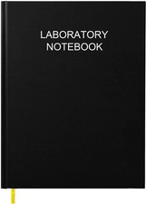 Lab Notebook/Laboratory Notebook - .25" Grid Format , Laboratory Black