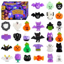 30 Pack Halloween Mochi Squishy Toys, Mini Squishies Halloween Toys Gifts Par...
