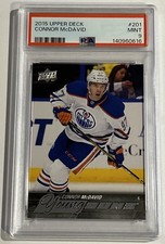 Connor McDavid RC PSA 9 2015-16 UD Series 1 Young Guns Hot!!